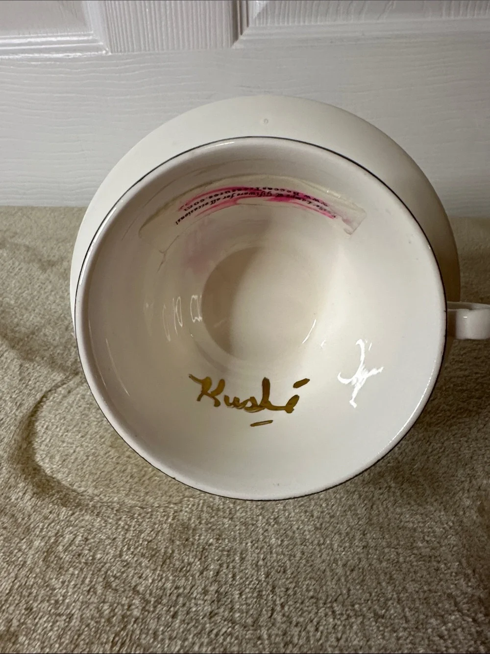 Floral Victorian Style Tea Cup with Saucer Tea light/Votive Holder Handmade EUC